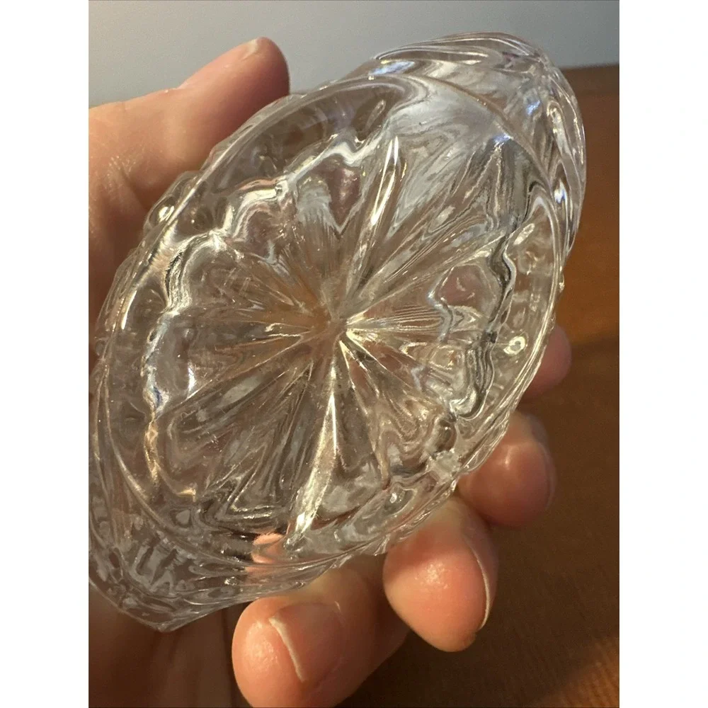Anna Hutte‎ Bleikristall Swan Trinket Dish, 24% Lead Crystal, Germany Vintage